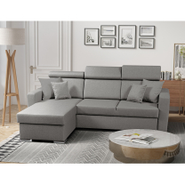 Sedací souprava SLIM Lux | 215x164 | rozkládací + úložný prostor | 32 šedá | LEVÁ i PRAVÁ