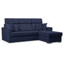 Sedací souprava SLIM Lux | 215x164 | rozkládací + úložný prostor | 34 námoř. modrá | LEVÁ i PRAVÁ