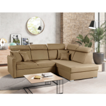 Sedací souprava SLIM Lux XL | 238x180 | PRAVÁ | rozkládací + úložný prostor | 02 béžová