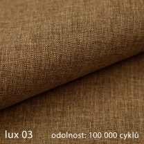 Sedací souprava SLIM Lux XL | 180x238 | LEVÁ | rozkládací + úložný prostor | 03 středně hnědá