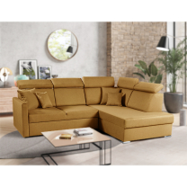 Sedací souprava SLIM Lux XL | 238x180 | PRAVÁ | rozkládací + úložný prostor | 09 medová béžová
