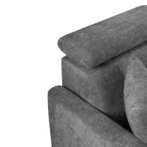 Sedací souprava SLIM Rosario MAX + křeslo | 238x180 | PRAVÁ | 466/456 azurová | POSLEDNÍ KUS