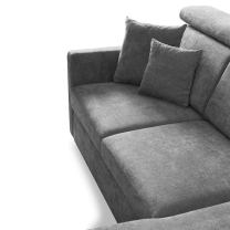Sedací souprava SLIM Rosario MAX + křeslo | 238x180 | PRAVÁ | 466/456 azurová | POSLEDNÍ KUS
