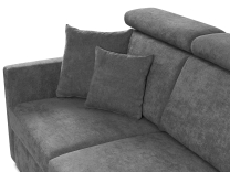 Sedací souprava SLIM Rosario MAX + křeslo | 238x180 | PRAVÁ | 466/456 azurová | POSLEDNÍ KUS