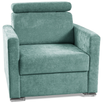 Sedací souprava SLIM Rosario MAX + křeslo | 238x180 | PRAVÁ | 466/456 azurová | POSLEDNÍ KUS