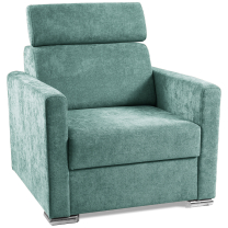Sedací souprava SLIM Rosario MAX + křeslo | 238x180 | PRAVÁ | 466/456 azurová | POSLEDNÍ KUS