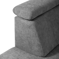 Sedací souprava SLIM Rosario MAX + křeslo | 180x238 | LEVÁ | 466/456 azurová/šedá | POSLEDNÍ KUS