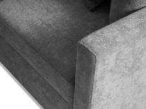 Sedací souprava SLIM Rosario MAX + křeslo | 180x238 | LEVÁ | 466/456 azurová/šedá | POSLEDNÍ KUS