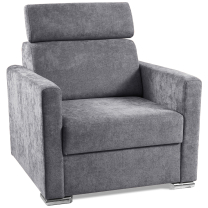 Sedací souprava SLIM Rosario MAX + křeslo | 180x238 | LEVÁ | 466/456 azurová/šedá | POSLEDNÍ KUS
