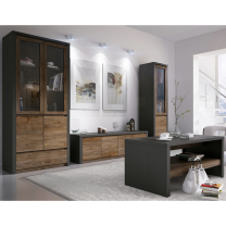 MONTANA s | zrcadlo LS | 123x84,5 cm | lefkas/smooth grey
