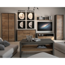 MONTANA s | zrcadlo LS | 123x84,5 cm | lefkas/smooth grey