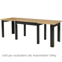 Jídelní stůl ZEUS | 120x80 | 3x rozkládací na 160, 200, 240 cm | VÝBĚR BAREV