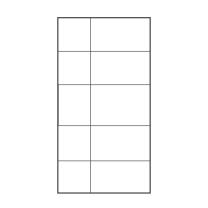 CEZAR b | regál 4 | 100 cm | bílá