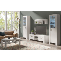 CEZAR b | TV stolek 15 | 120 cm | bílá