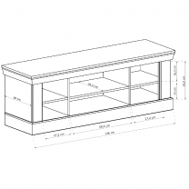 Obývací stěna ANTICA L | sestava D + stolek | 321 cm | dub lefkas | POSLEDNÍ KUSY