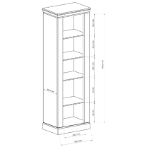 Obývací stěna ANTICA L | sestava F + stolek | 311 cm | dub lefkas | POSLEDNÍ KUS