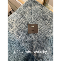 Sedací souprava MOLTA | 252x168 | EXTRA KVALITA | zabudovaný USB port | VÝBĚR TKANIN