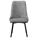 Jídelní židle LORA | 57 cm | černé kovové nožičky | VÝBĚR TKANIN