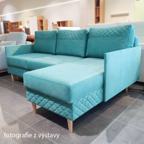Sedací souprava TIVO | 210x152 | rozkládací + úložný prostor | VÝBĚR TKANIN a NOŽIČEK