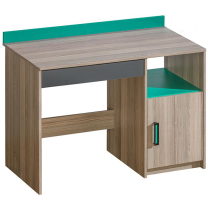 Regál ULTIMO U8 | 110 cm | jasan coimbra/antracit/zelená | POSLEDNÍ KUS