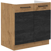 VIGO d | dolní skříňka 80ZL 2F na dřez | 80 cm | lancelot/dark wood