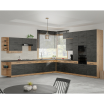 VIGO d | dolní skříňka 80D 2F s policí | 80 cm | lancelot/dark wood