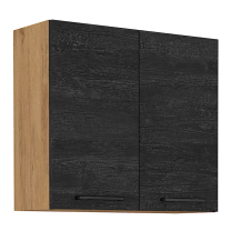 VIGO d | horní skříňka 80G-72 2F s policemi | 80 cm | lancelot/dark wood