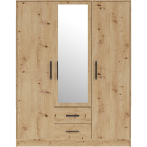 SMART r | šatní skříň SRL2 + nástavec SRN2 + zrcadlo | 150 cm | artisan
