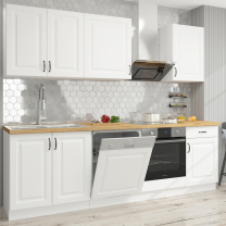 STILO bb | horní skříňka 60x60 GN-72 2F 90° rohová s 2 policemi | 60x60 cm | bílá mat