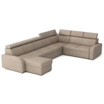 Sedací souprava OSLO U | 170x380x250 | rozkládací + 2x úložný prostor | VÝBĚR TKANIN