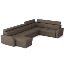 Sedací souprava OSLO U | 170x380x250 | rozkládací + 2x úložný prostor | VÝBĚR TKANIN