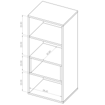 Obývací pokoj OLIER a | sestava C | 4 díly | artisan/černá