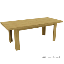 Jídelní set PAXOS | rozkládací stůl 160x90 cm + 4x židle | VÝBĚR BAREV A TKANIN