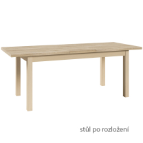 Jídelní stůl ORION P | 160x80 cm | rozkládací | VÝBĚR BAREV