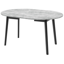 Jídelní stůl DIONE S | Ø 90 cm | rozkládací | černé dřevěné nohy | VÝBĚR DEKORU DESKY
