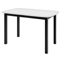 Jídelní stůl DEIMOS P | 130x80 cm | rozkládací | černé dřevěné nohy | VÝBĚR DEKORU DESKY