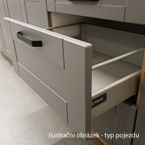 LUNA bb | horní skříňka 60 GU-36 1F výklopná | 60 cm | bílá mat