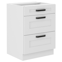 Kuchyňská linka LUNA bb | 310x340 cm | PREMIUM BOX zásuvky | UNI dvířka | bílá mat