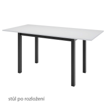 Jídelní set FOBOS | rozkládací stůl 125x80 + 4x židle KOS P23 | VÝBĚR BAREV a TKANIN