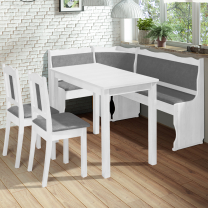 Jídelní set MANI | nerozkládací stůl 100x60 cm + 2x židle + jídelní lavice | VÝBĚR BAREV a TKANIN