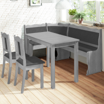 Jídelní set MANI | nerozkládací stůl 100x60 cm + 2x židle + jídelní lavice | VÝBĚR BAREV a TKANIN
