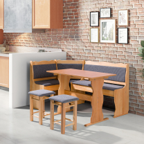 Jídelní set MANI 2 | nerozkládací stůl 100x60 cm + 2x stolička + lavice | VÝBĚR BAREV a TKANIN