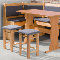 Jídelní set MANI 2 | nerozkládací stůl 100x60 cm + 2x stolička + lavice | VÝBĚR BAREV a TKANIN