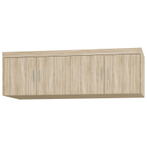 Šatní skříň ELENA 4D 6S + zrcadlo + nástavec + 6x zásuvka | 176,3 cm | dub sonoma