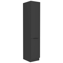 SIENA | vysoká skříňka 40 DK-210 2F potravinová s policemi | 40 cm | UNI dvířka | černá