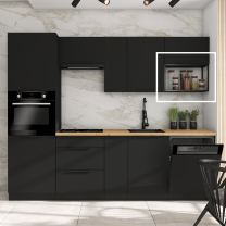 SIENA | závěsná police 60 G-36 ONE LOFT | 60 cm | černá