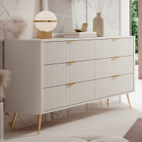 LANTE b | komoda B 163 6s | 163,2 cm | béžová/zlatá