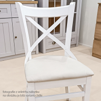Jídelní židle PROVENCE X | 43 cm | tmavě modrá/bílá