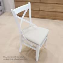 Jídelní židle PROVENCE X | 43 cm | tmavě modrá/bílá