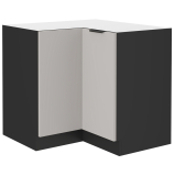 Kuchyňská linka ARONA | 330x250 cm | PREMIUM BOX zásuvky | UNI dvířka | černá/kašmír